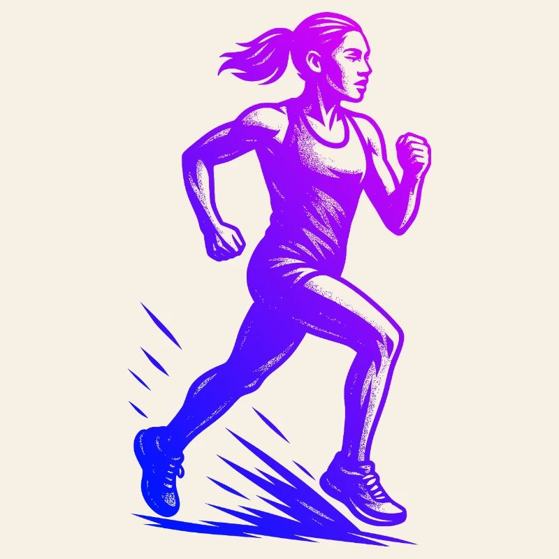 Modern Running Artwork