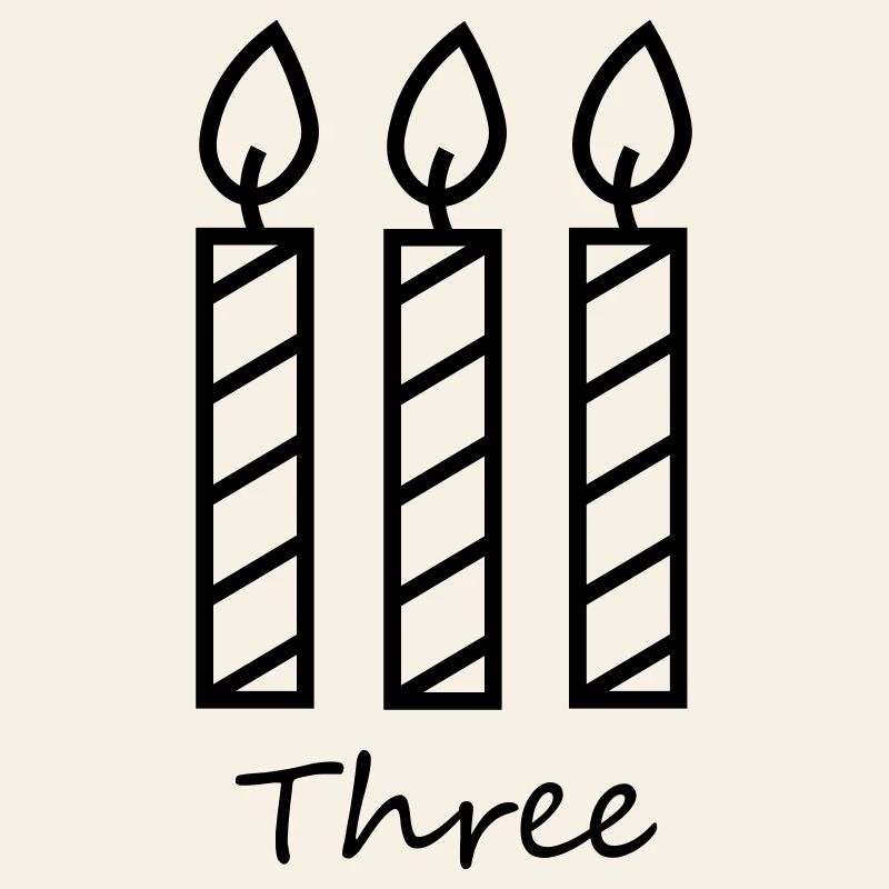 Trois bougies