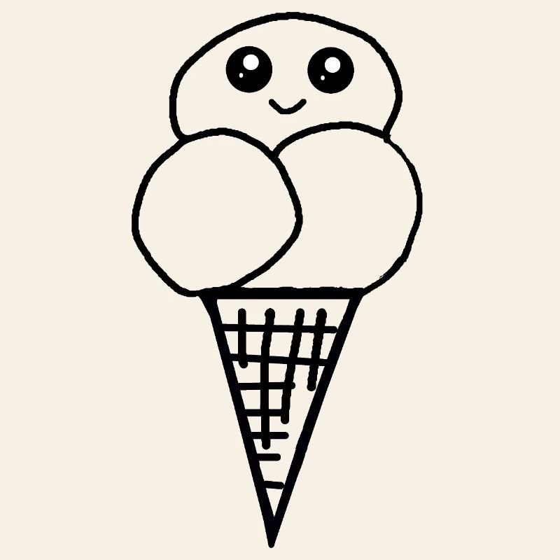 Eis Eiswaffel Eistüte Eiscreme Eiskrem