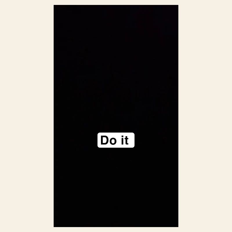 Do It Minimal Black