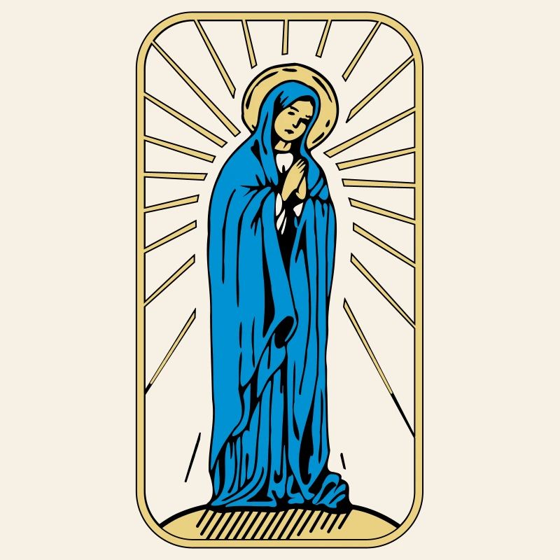 Heilige Maria ohne Hintergrund