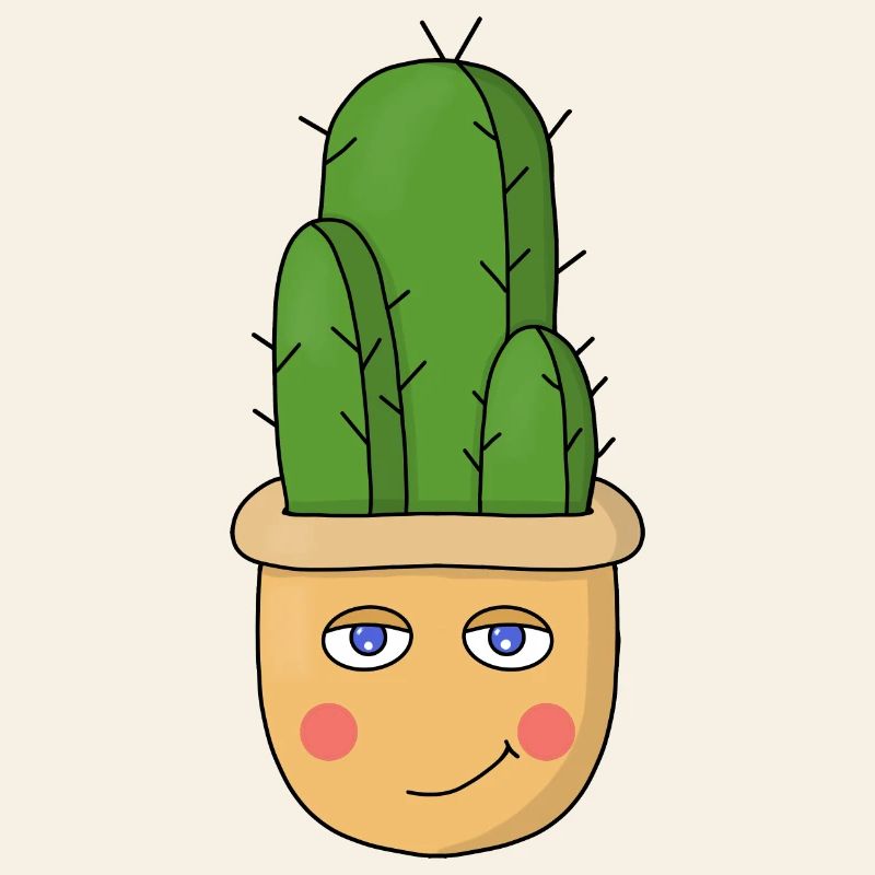 A cute cactus