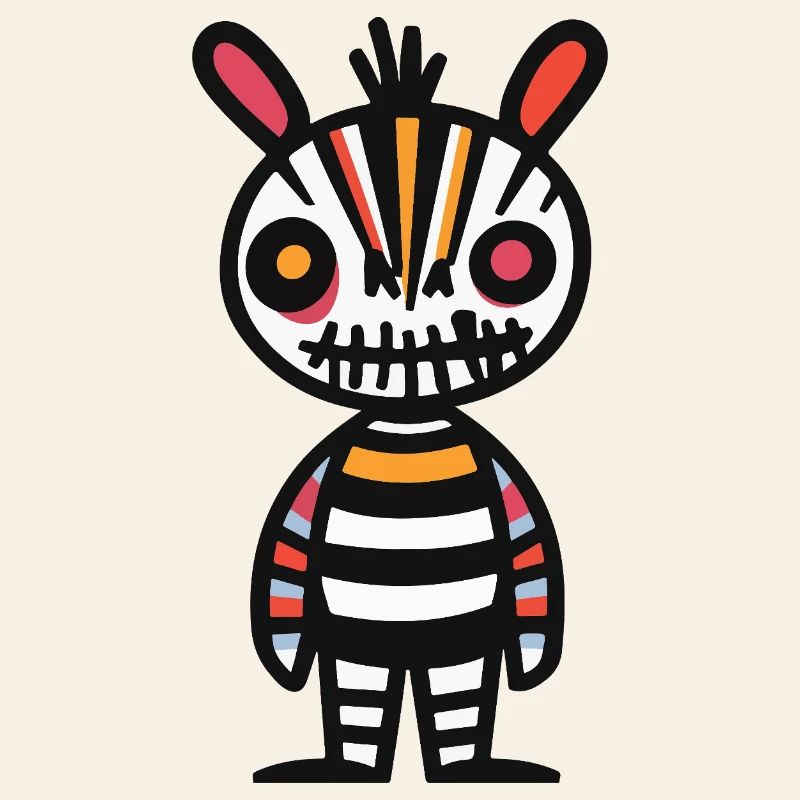 Zebra Halloween Comic Funny