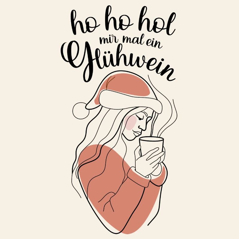Abstrait tons de peau contours hohoho vin chaud