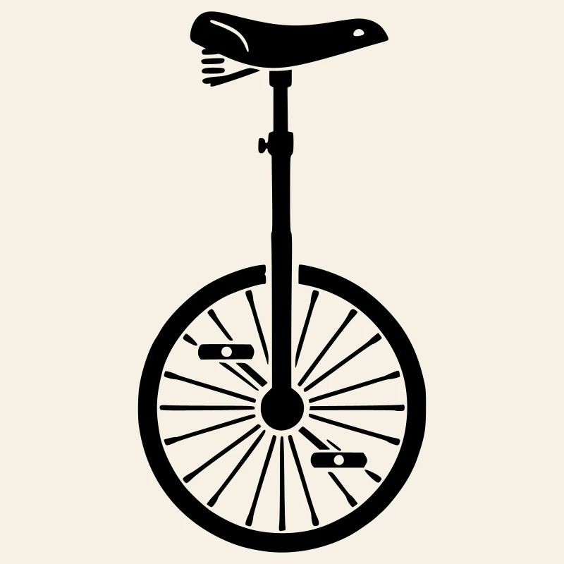 Acrobaties de cirque à vélo à vélo en monocycle