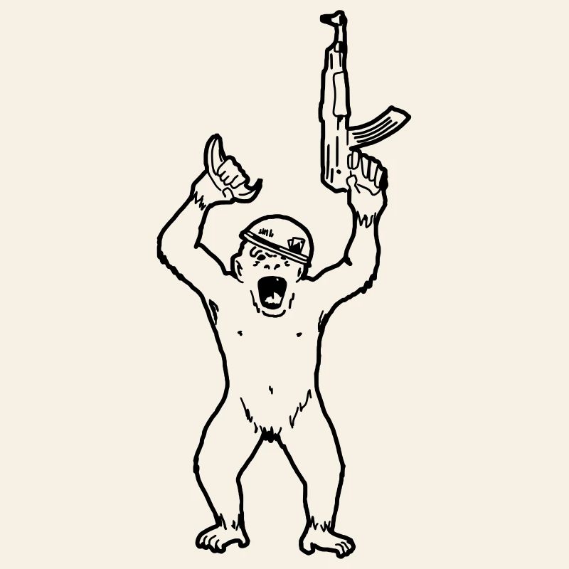 mitrailleuse de chimpanzé