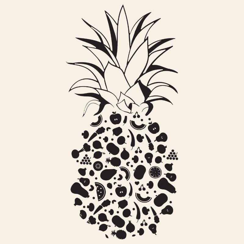 Fruits as pineapple