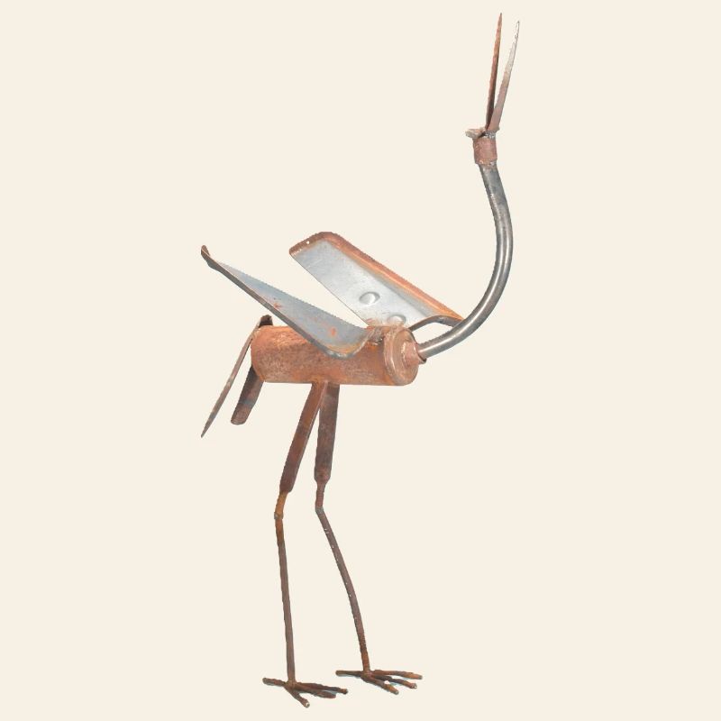 Abstract Metallischer Vogel