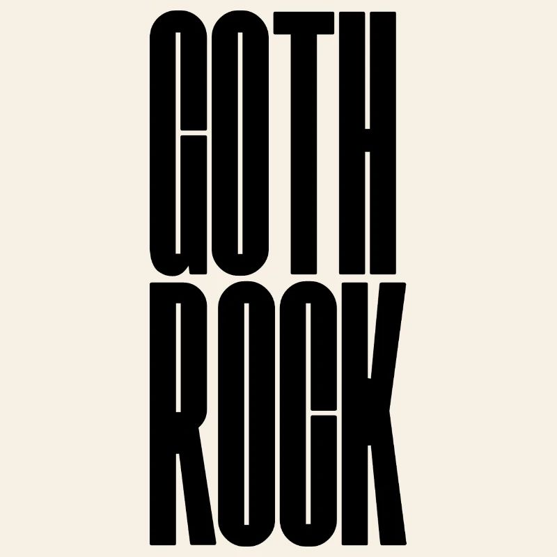 Goth Rock design de logo typographique audacieuse