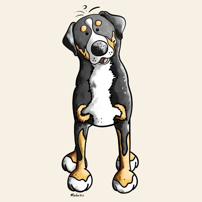 Witziger Schweizer Sennenhund