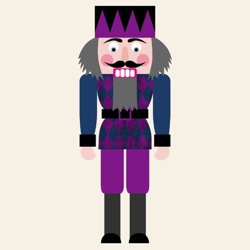 Nutcracker Diamond Rhombs Pattern Christmas Xmas