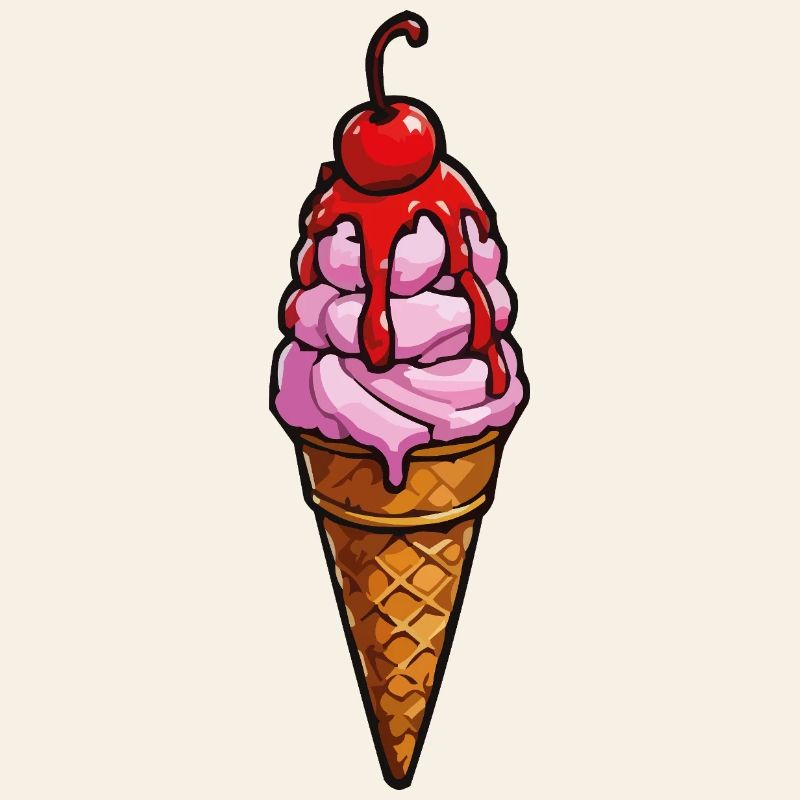 Kirsche Erdbeere Eiscreme
