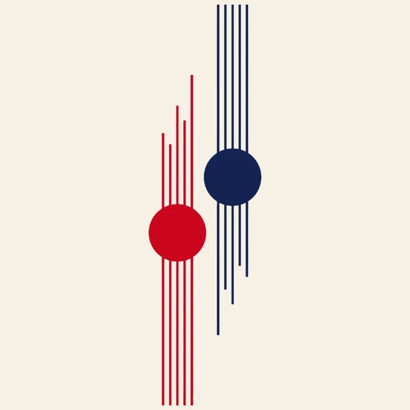 Red-Blue Geometric Pulse