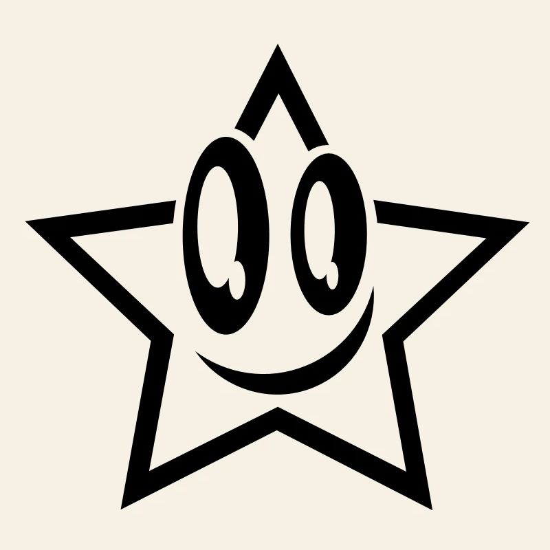 lachender stern gesicht star