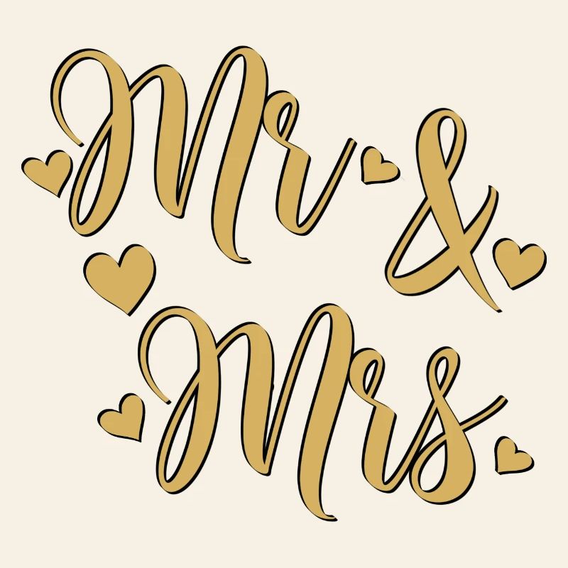 Mr and Mrs Gold on Black