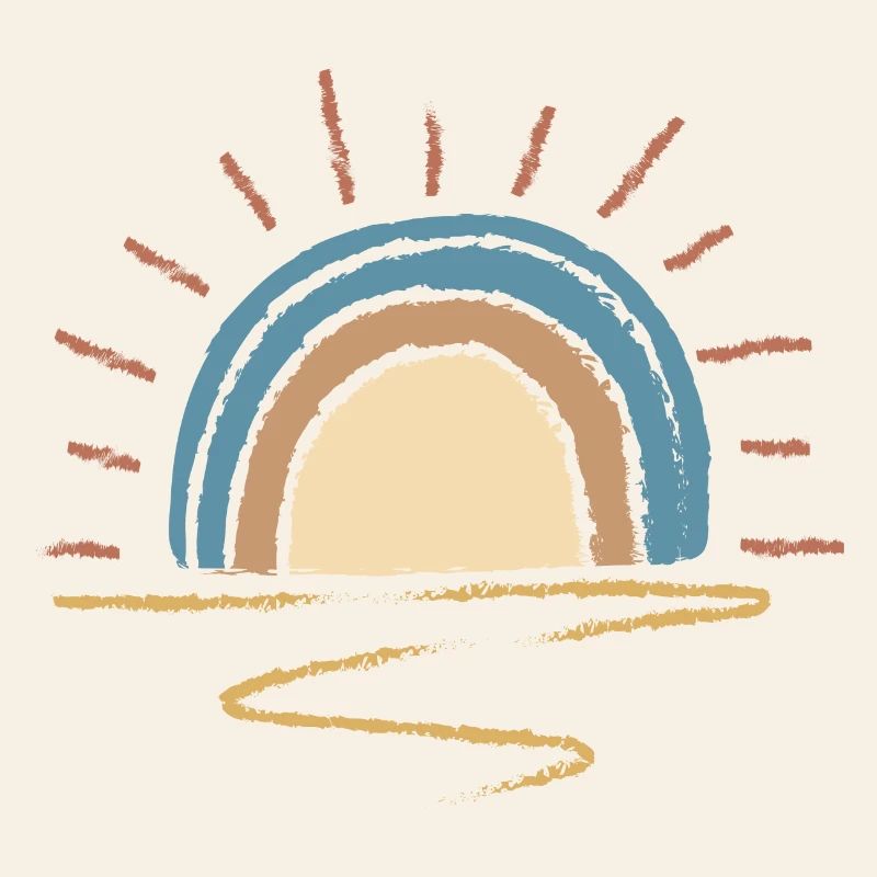 Arc du lever du soleil pastel