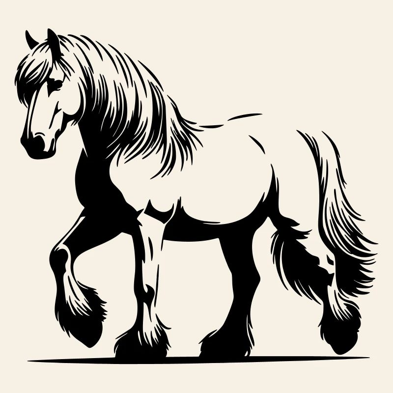 Haflinger de cheval