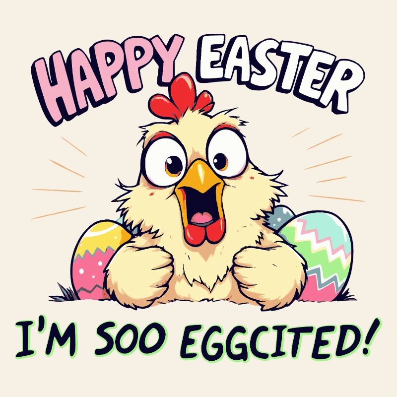 happy easter i am eggcited