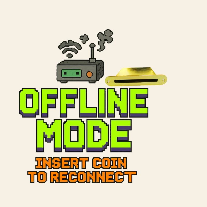 Retro-Gaming Offline-Modedesign