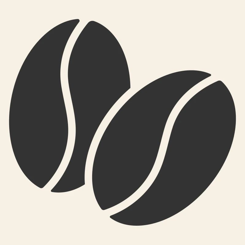 Artistic Coffee Bean Pattern logo icon
