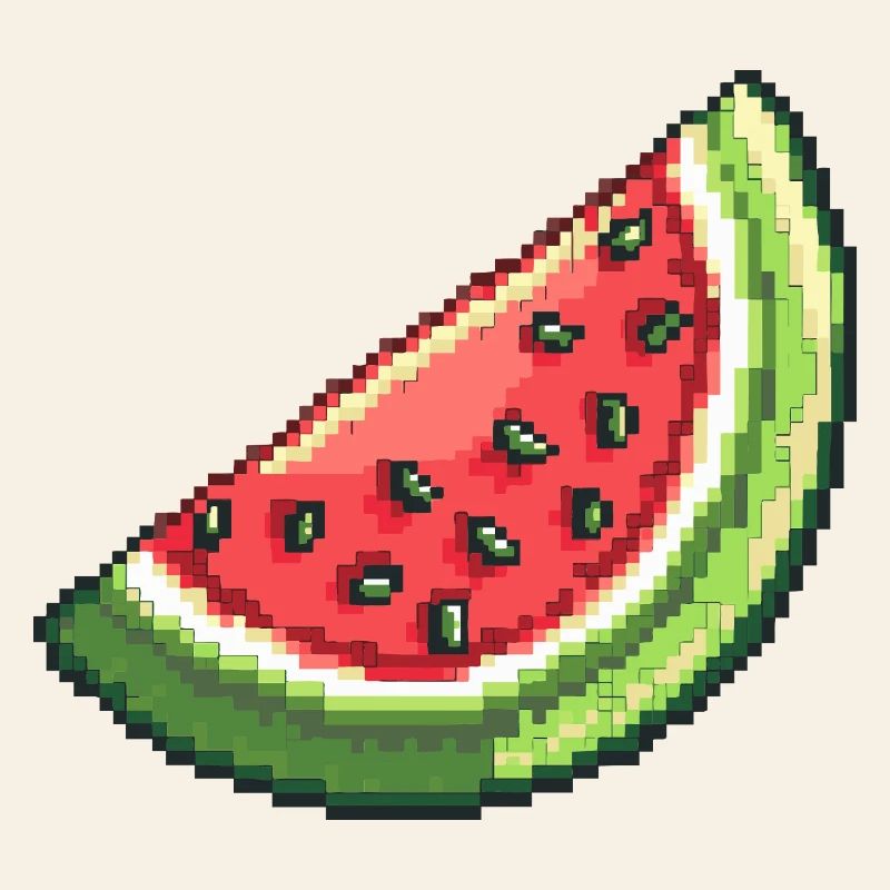 Tranche de pastèque pixel