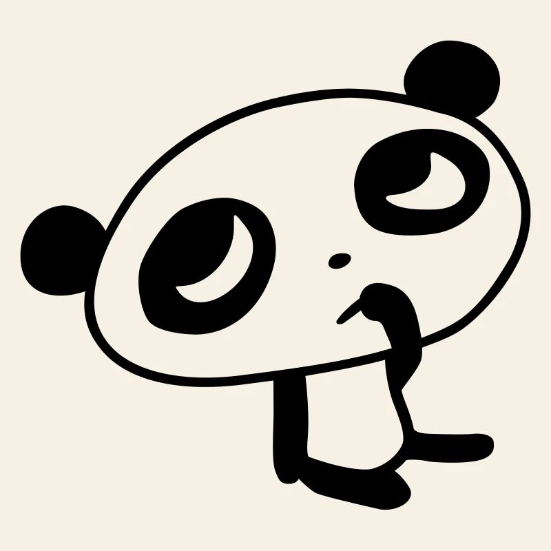Cute Panda – Kawaii Bear & Bamboo Design