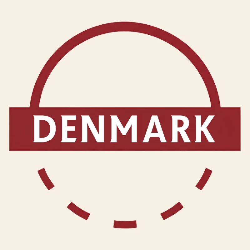 Emblème rond du Danemark