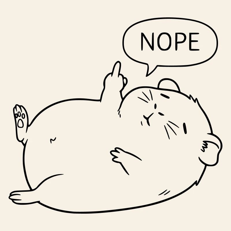 Non, cochon d’Inde | Design mignon
