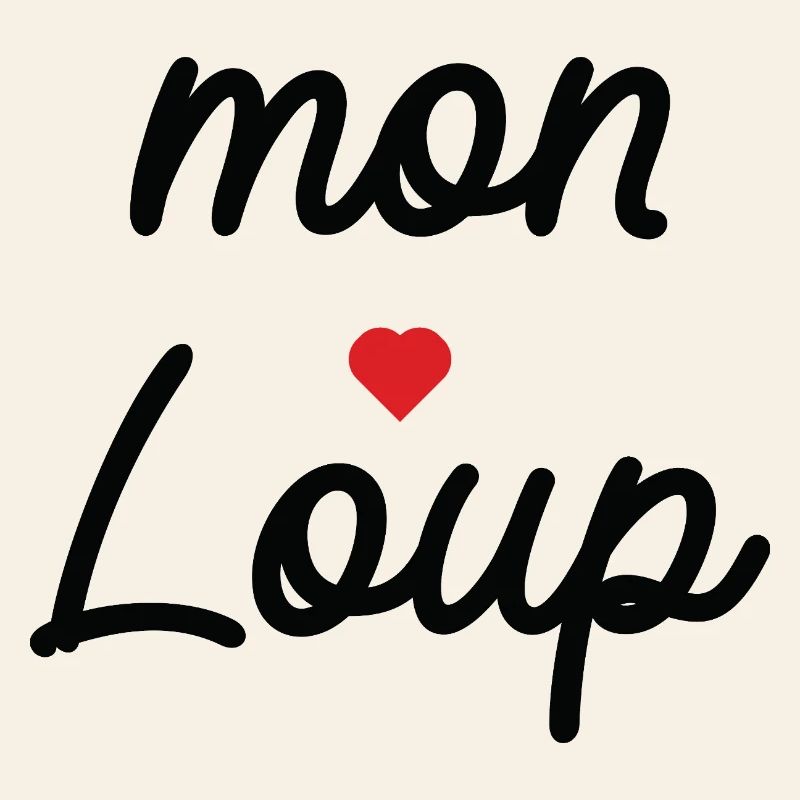 My Wolf Love Cursive Typography
