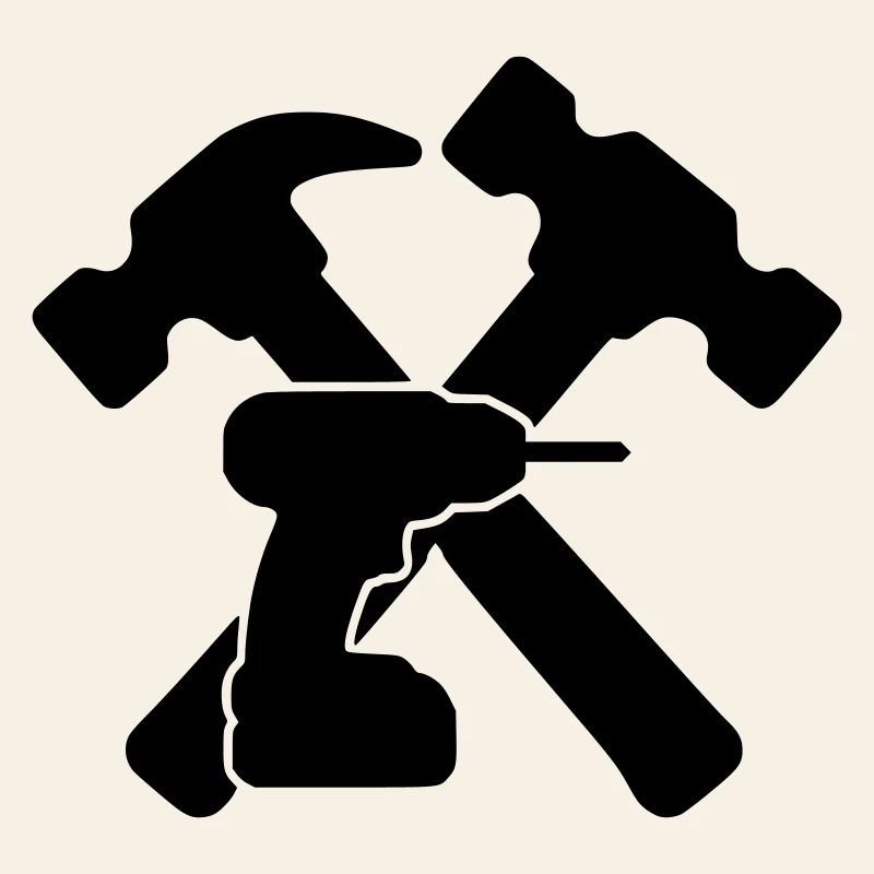 Tool Hammers Drill Silhouette