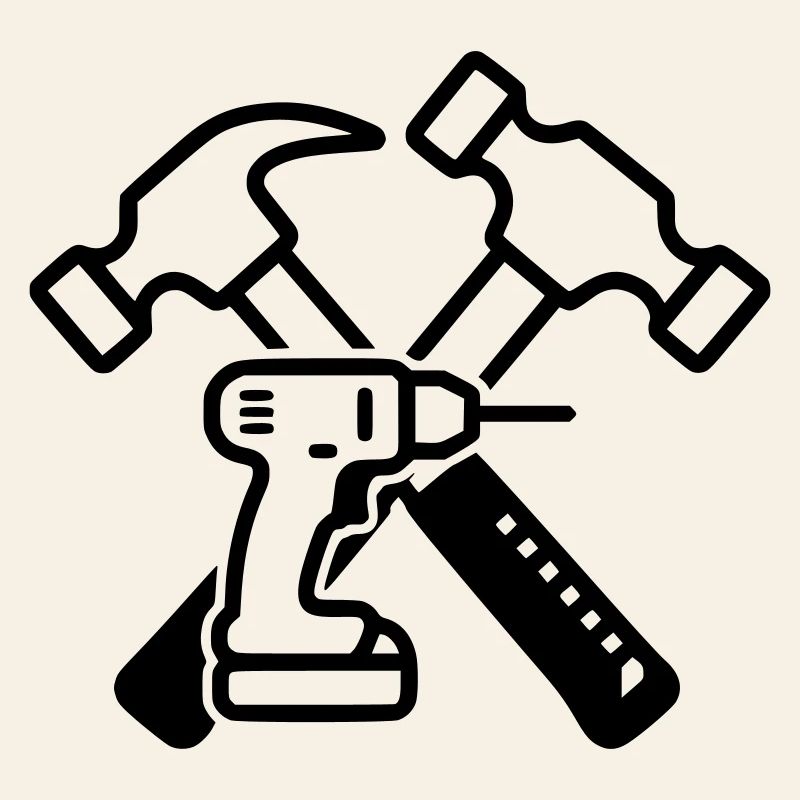Tool Hammers Drills Outline