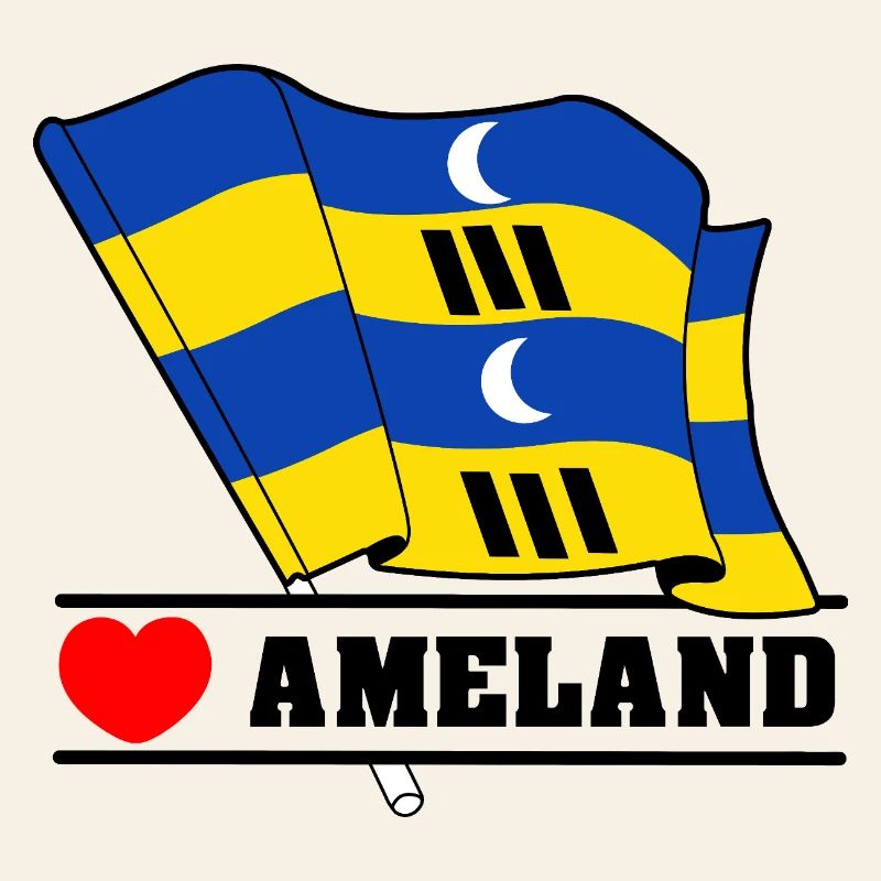 J’adore Ameland – Conception du drapeau de l’île