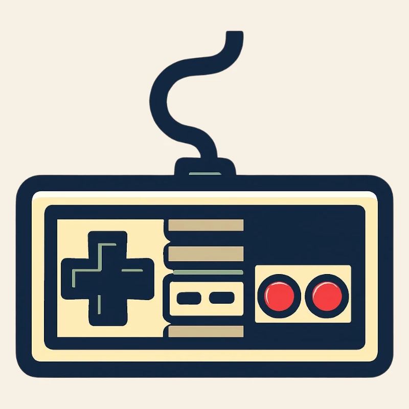 Conception de manette de jeu rétro