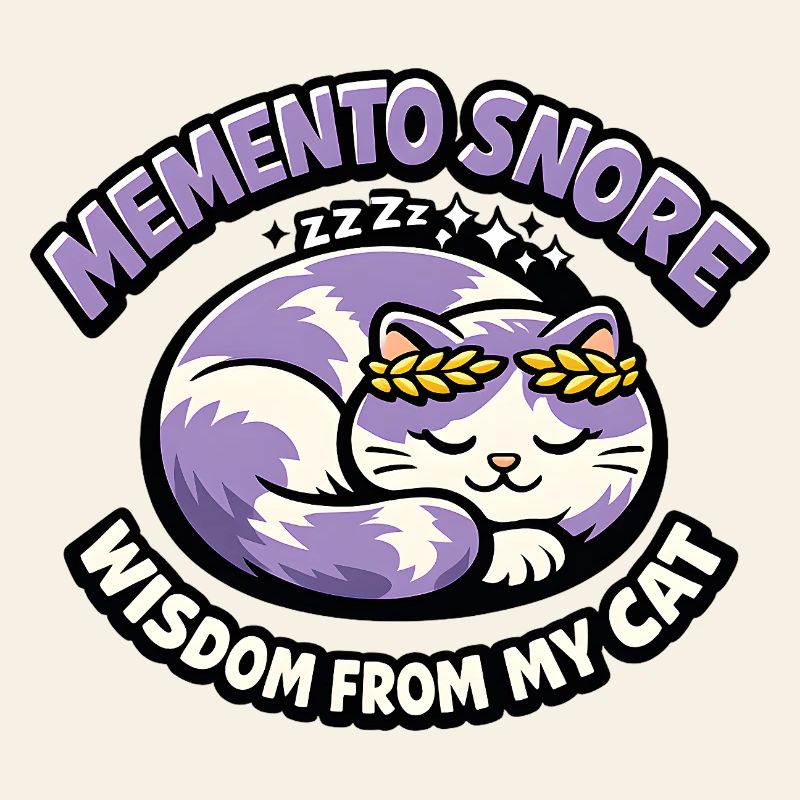Chat Ronflement Souvenir Laurier Violet