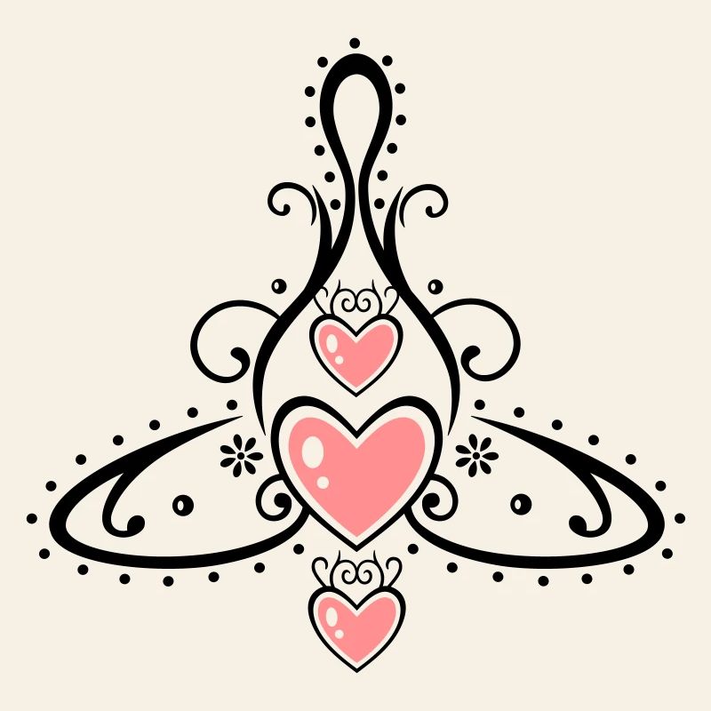 Keltisches Symbol, Mutter mit drei Kindern.