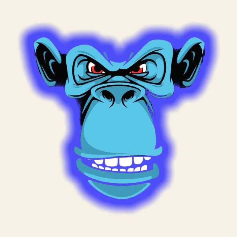 Blauer Affe