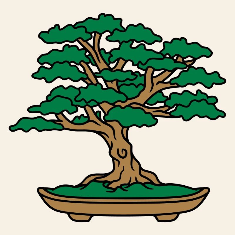 bonsai tree leaves branches small tree