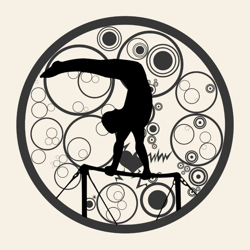 Turner | Gymnastics on high bar parallel bars