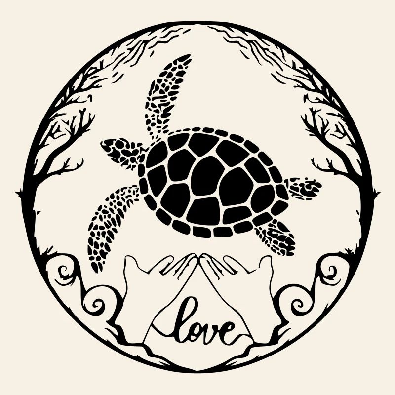 Sea turtle love