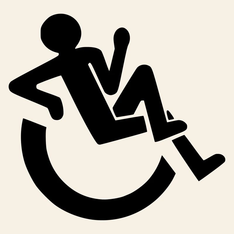 Utilisateur de fauteuil roulant détendu, roller, handicapé #