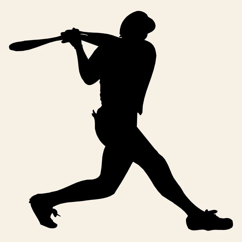 Baseball-Mann Junge mit Helm auf Strikes