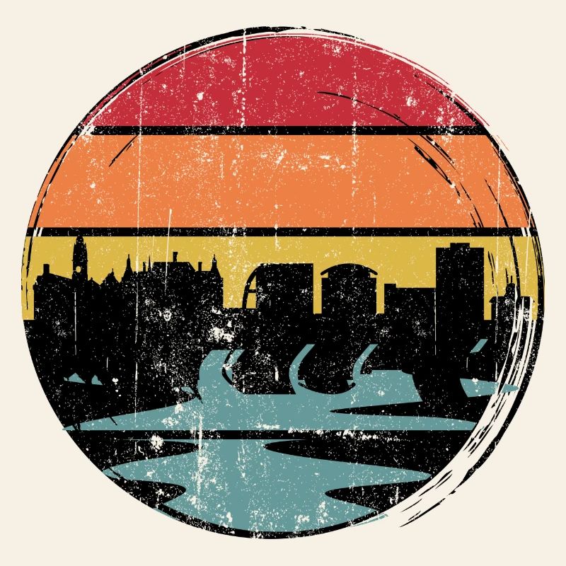 Sunset Skyline Silhouette