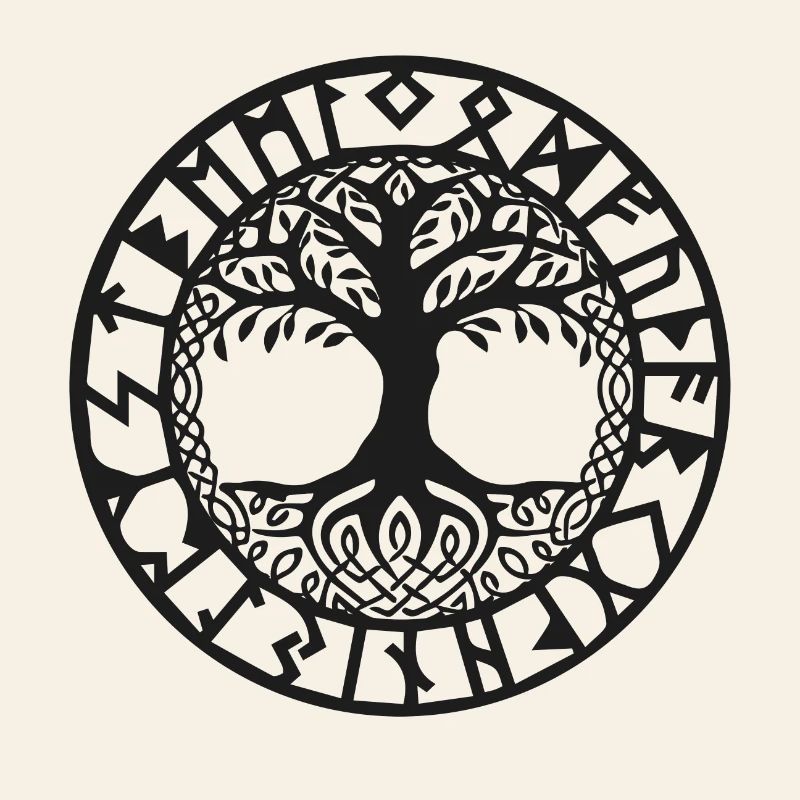 Baum des Lebens Symbol Der Wikinger