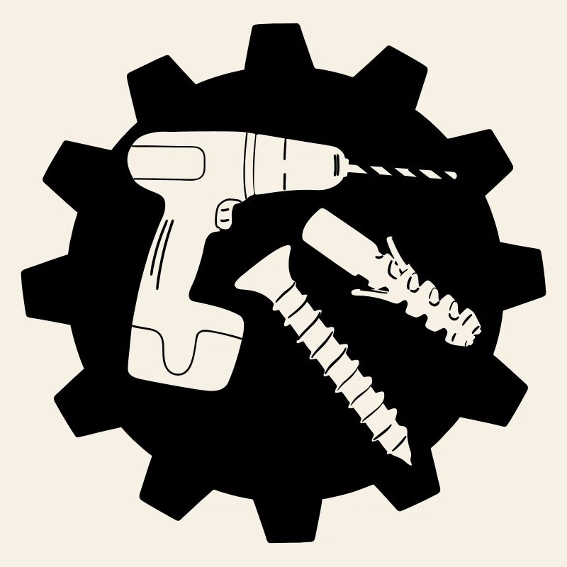 Teamwork drill screw and plug logo
