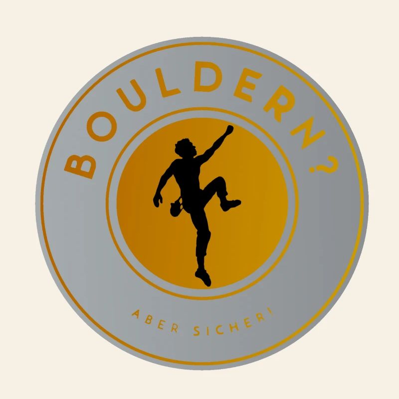 Bouldern: Kletter-Silhouette, Boulder-King