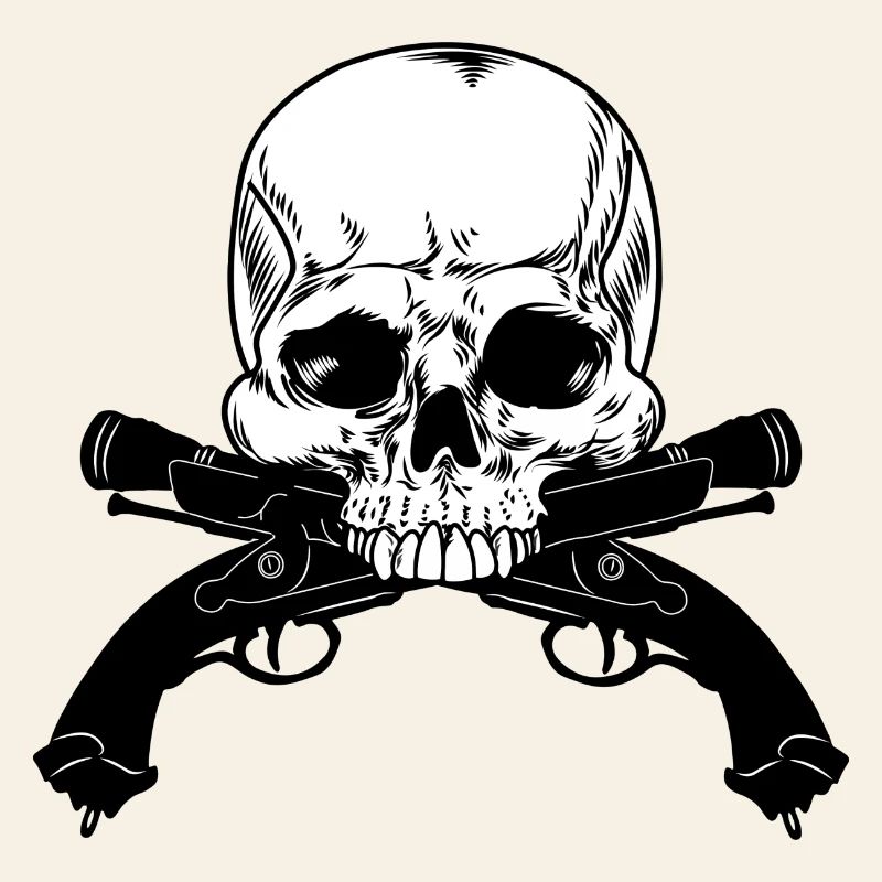 Skull gun duel