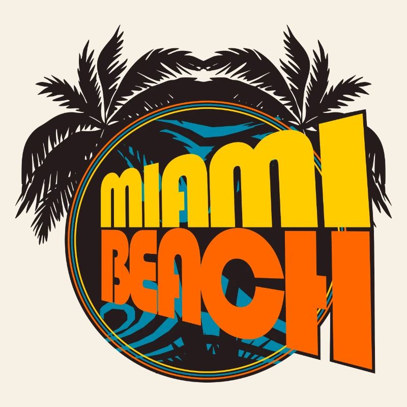 Miami Beach Retro Palms