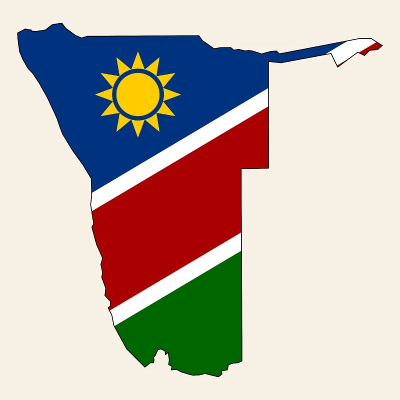 Carte du drapeau de la Namibie
