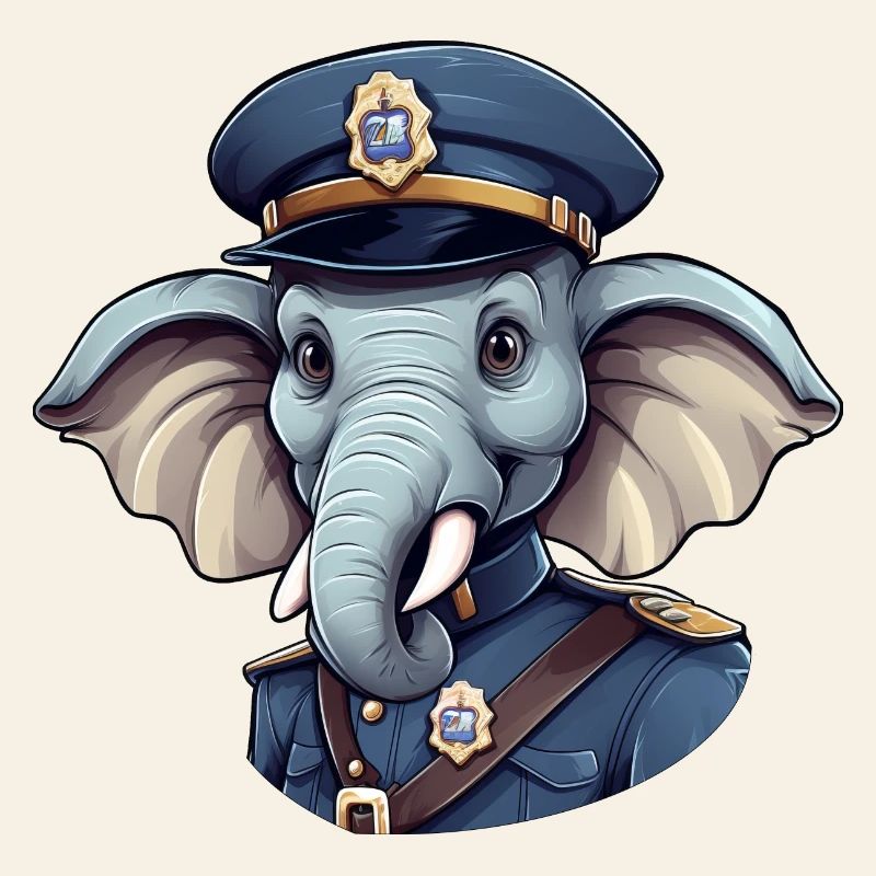 Elephant Policeman
