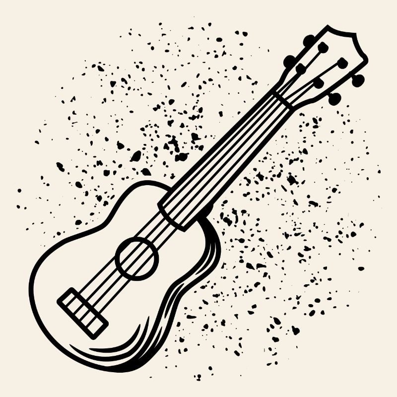 Dessin de ukulélé